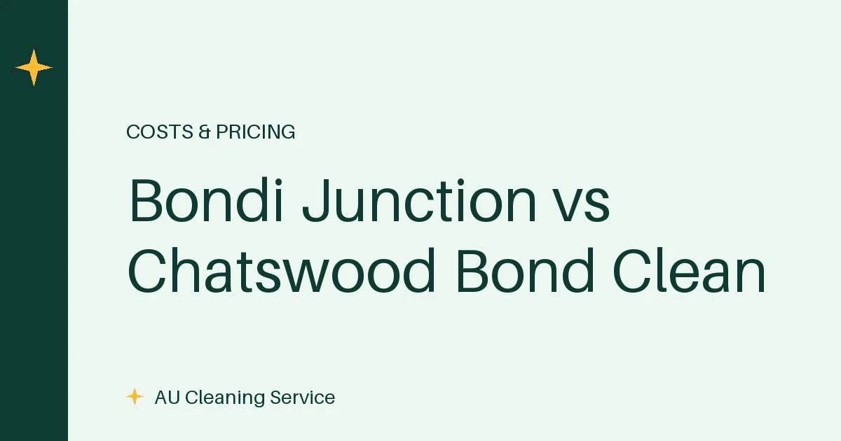 Comparison of end of lease cleaning cost in Bondi Junction and Chatswood showing two Sydney apartment blocks side by side