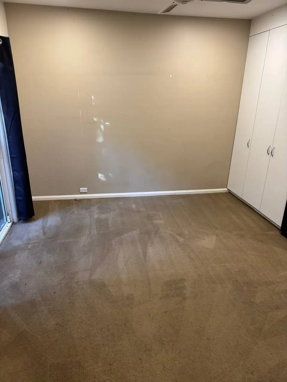 Freshly steam cleaned bedroom carpet after end of lease bond clean — after